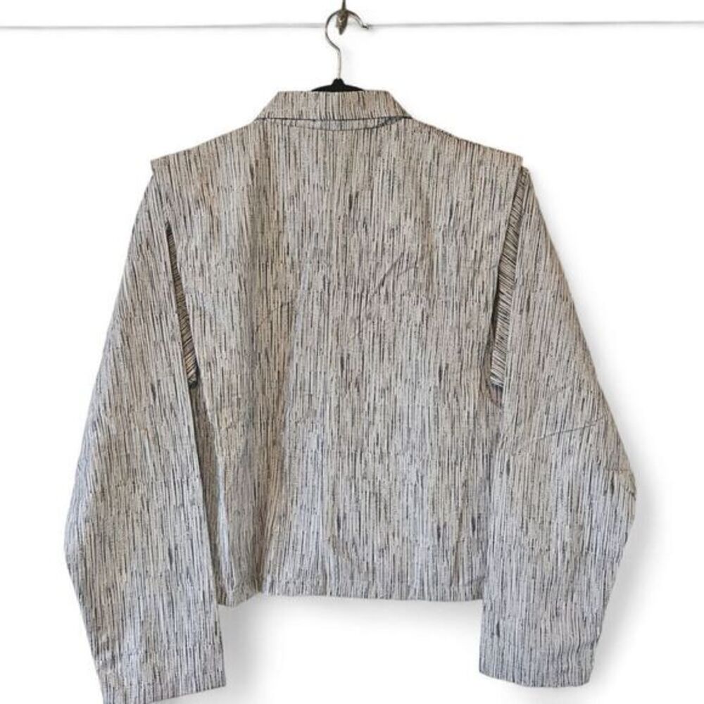 Vintage Double-Breasted Cropped Blazer – NWT women’s Medium Statement shoulders‎ - Picture 2 of 9